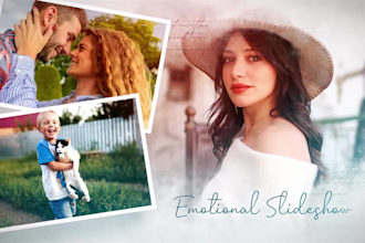 create photo slideshow, slideshow video for memorial, wedding, birthday