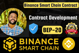 create verified high quality bep20 token on binance smart chain