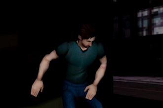create rig and animate lowpoly 3d character in retro ps1 ps2 y2k and n64 style