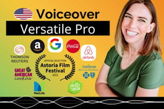 record professional american female voiceover conversational