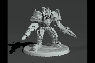 sculpt any 3d model and detailed characters for 3d printing