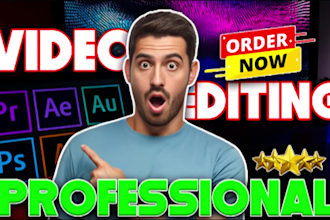 do professional video edit, youtube video editing in 24 hrs