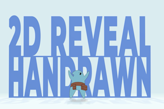 make a 2d logo reveal