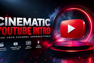 create custom cinematic intro, ai intro videos for youtube and twitch