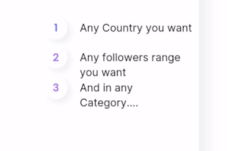 give you 1500 emails of instagram influencers,list of influencers in just 5 USD
