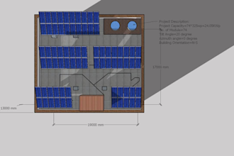 design solar pv plant for roof top commercial using pvsyst