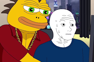 do funny viral 2d memecoin animation crypto meme video meme art crypto animation