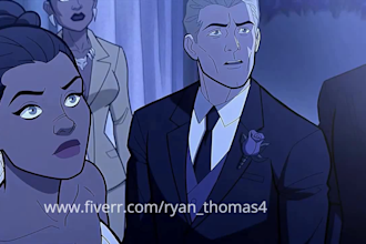 2d music video animation, 2d anime fighting video, cartoon animation, short film