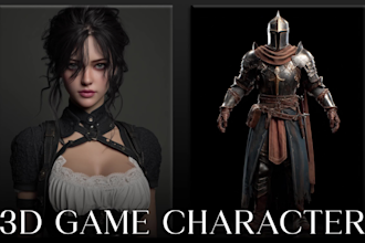 create 3d character model, sculpting for games, 3d printing, animation rendering