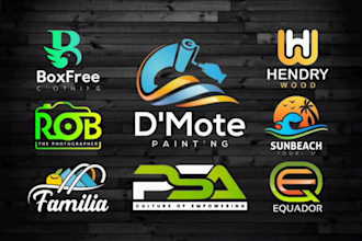 do modern minimalist logo design for your business