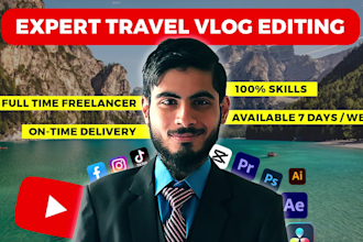 deliver expert travel vlog video editing services