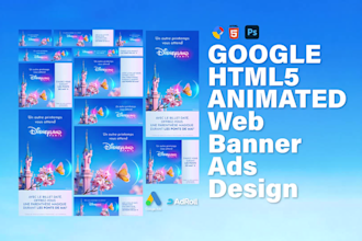 design professional animated HTML5 banner ads