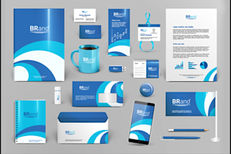 design logo, business card and office stationery items