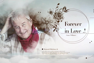 make a beautiful memorial video tribute and funeral slideshow video
