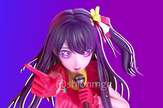 create your 3d anime character for your project