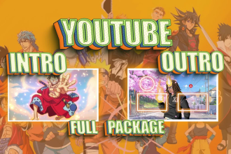 create youtube anime outro with end screen or anime intro