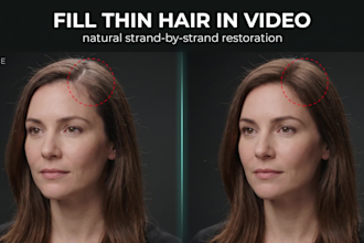 fix bald spots or fix hair beauty in your videos