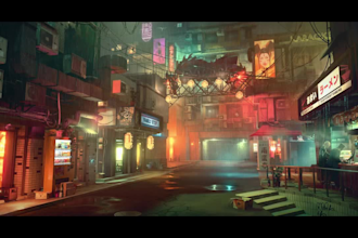3d realistic game environment, game ready environment in unity and unreal engine