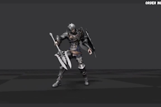 do 3d game character animation 3d rigging model unreal engine ue5 game animation
