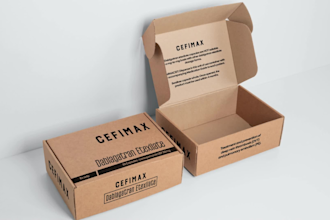 design amazon cardboard packaging and custom mailer box design