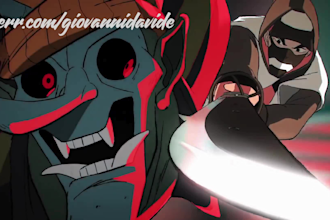 do 2d music video animation short film anime fighting cartoon intro book trailer