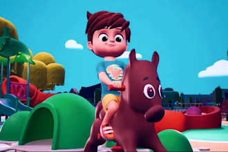 animation kids 3d kids animation character on 3d children dance rhythm video