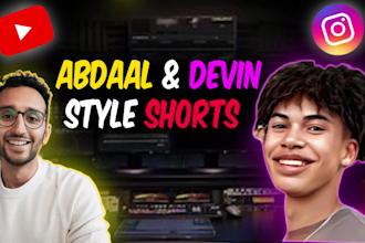 edit youtube shorts, instagram reels devin jatho,ali abdaal