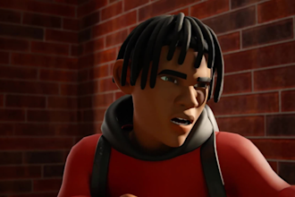 do 3d animated music video, 3d cartoon music video animation 3d music animation