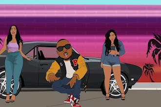 2d cartoon animation, 2d character animation, 2d animation video, 2d music video
