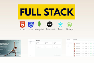 build custom website, fullstack website as full stack web developer