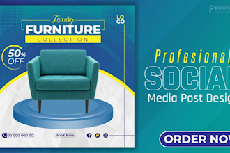 design social media ads and online promotion banners