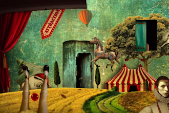 create collage animation mixed media music video vox style collage music video