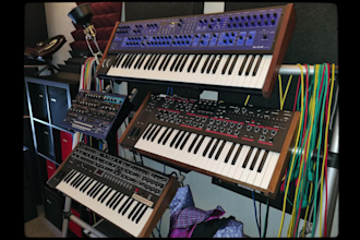 ghost produce electronic dance track with analog synthesizers
