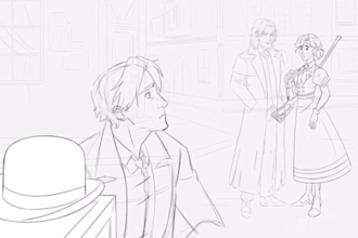 2d line art frame by frame animation 2d traditional pencil sketch hand drawn