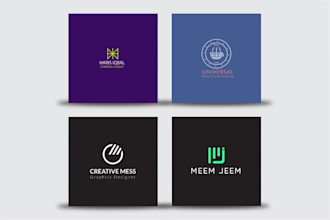 design a modern minimalist logo, and brand guidelines for your business
