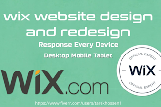 do wix website design and redesign