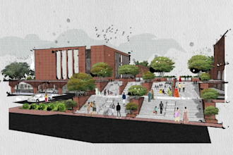 draw architectural interior exterior urban and conceptual sketches