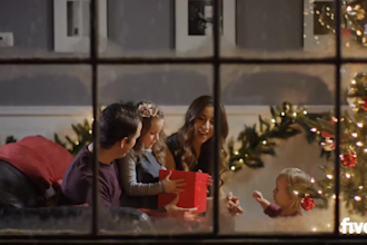 make a real estate video ad for merry christmas with your logo