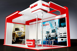 design 3d exhibition stand, trade show booth, kiosk, stall