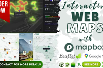 create interactive web gis maps with mapbox, google maps, leaflet