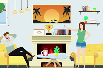 create a professional 2d animated explainer video