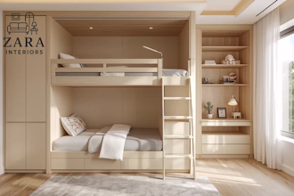 design functional kids room, nursery,playroom for kids development by montessori