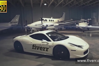add your logo on a car trailer promo video