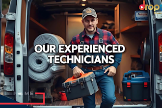 create a plumbing service pipe insulation video for  plumber