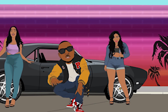 2d cartoon animation, 2d character animation, 2d animation video, 2d music video