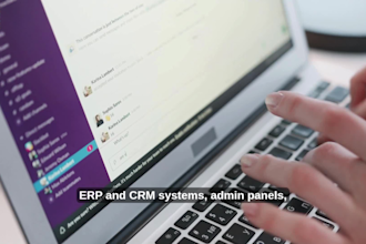 build erp software, crm software, custom dashboard or admin panel