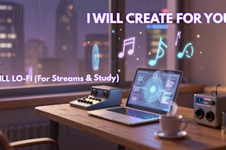 create a custom chill lofi music track or background music