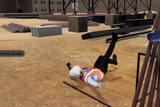 create 3d safety animation and 3d industrial ehs training video