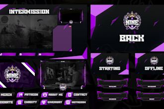make animated stream pack in outstanding quality and detailing