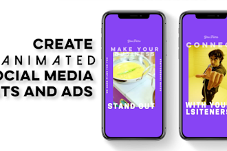 design animated social media post and ads